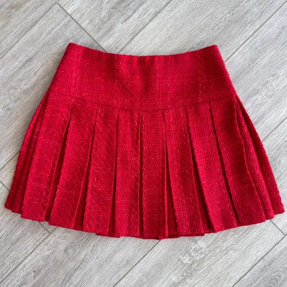 Alice-olivia Women's Red Skirt